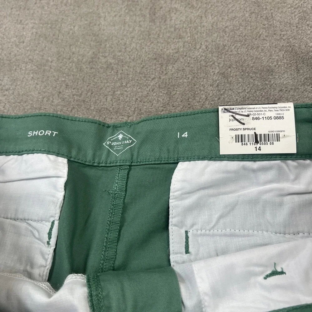 St. John's Bay Size 14 Women Green Secretly Slender Mid-Rise 7